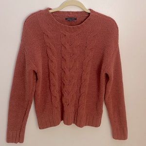 American Eagle | Women’s Rust Pullover Cable Knit Sweater Size Small S